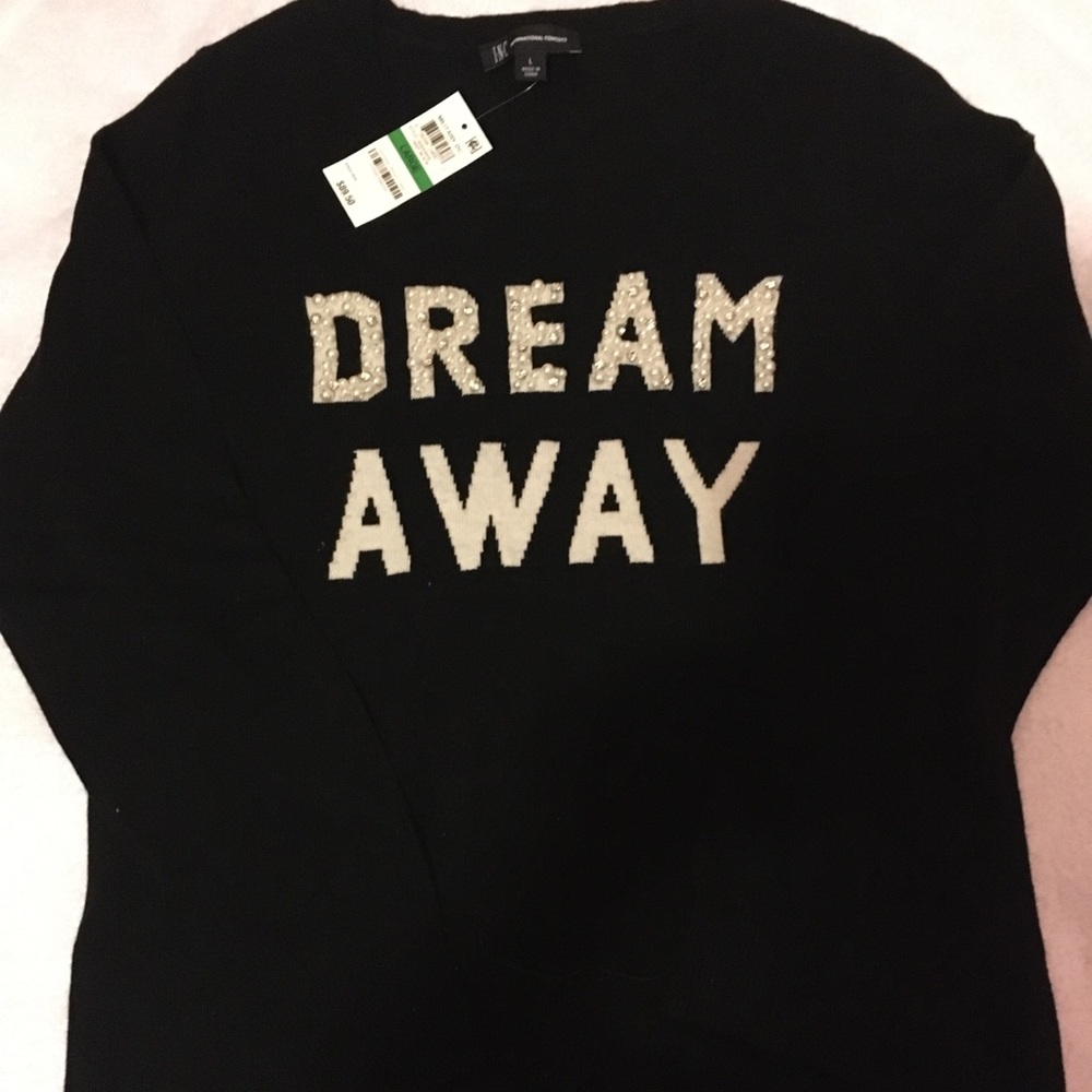INC Womens Embellished Dream Away Pullover Sweater